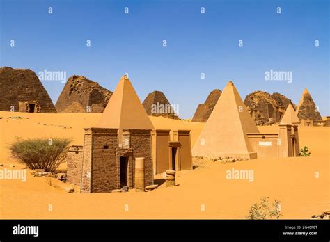 The Pyramids of Meroe Sudan Stock Photo - Alamy