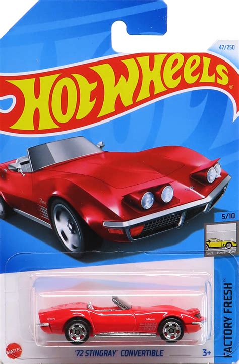 駿河屋 1 64 72 STINGRAY CONVERTIBLE レッド Hot Wheels FACTORY FRESH HTD09 ホットウィールhotwheels