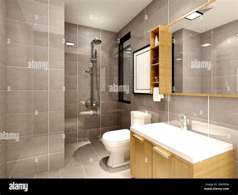 3d Render Of Luxury Bathroom Stock Photo Alamy