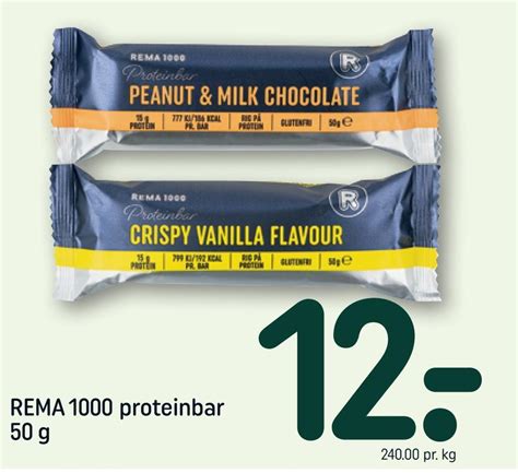 Rema 1000 Proteinbar Tilbud Hos Rema 1000