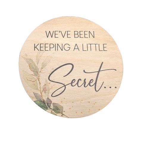 We've Been Keeping a Little Secret Plaque - Colour – Miss Ali's
