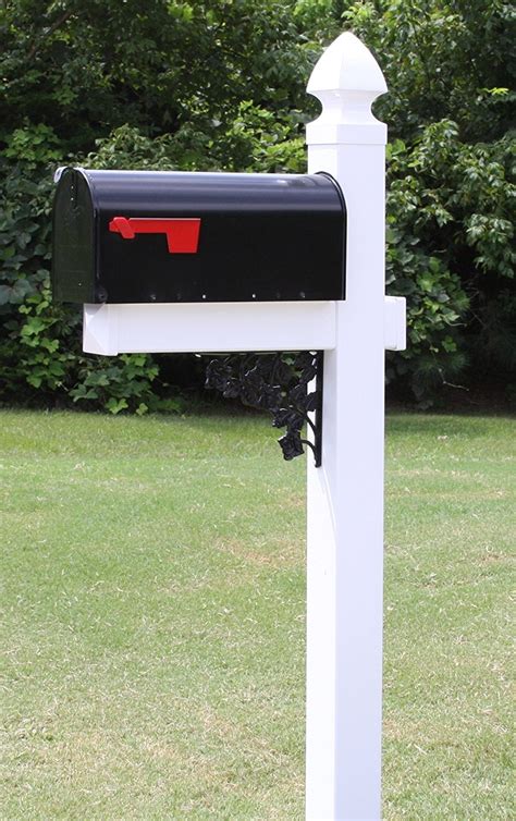 The Pocono Vinyl Pvc Mailbox Post Includes Mailbox