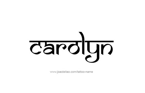 Carolyn Name Tattoo Designs