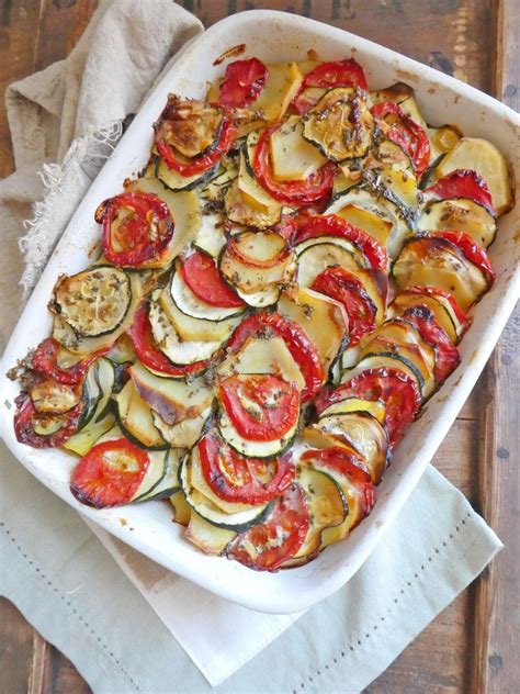 Gratin Dété Aux Pommes De Terre Tomates Et Courgettes Sans Lactose