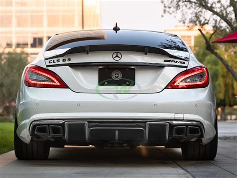 Mercedes W Carbon Fiber Renn Style Trunk Spoiler Cls Cls Amg