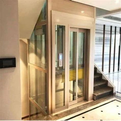 Ss Glass Passenger Elevator Max Persons 13 Persons With Machine Room