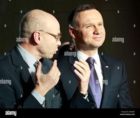 Polands President Andrzej Duda Right And Dariusz Stola The Director