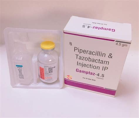 Gamptaz Piperacillin And Tazobactam For Injection USP Packaging Size