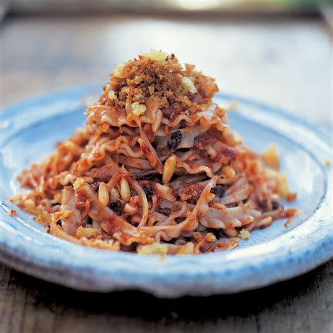 Anchovies In Tomato Sauce With Pasta Recipe Epicurious