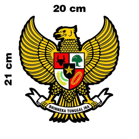 Sticker Decal Vinyl Mobil Burung Garuda Pancasila 20 Cm Lazada Indonesia