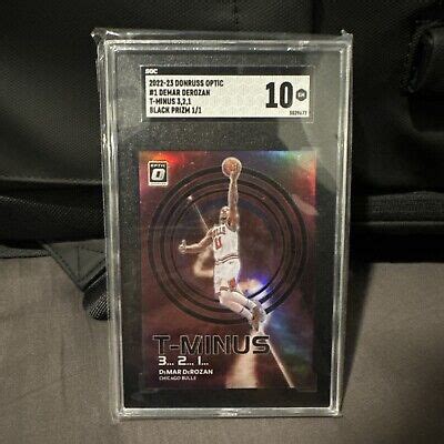 2022 23 Panini Donruss Optic DeMar DeRozan T Minus 3 2 1 Black Prizm 1