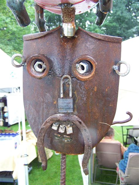 Shovel Face Recycled Metal Art Metal Art Diy Metal Art Welded Metal