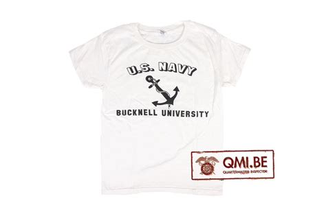 T Shirt White Us Navy Bucknell University