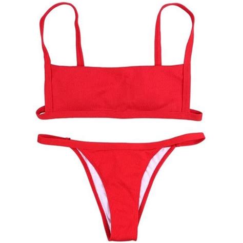 Maillot De Bain Bikini Set Ensemble Femme Sexy Set Tankini Deux Pi Ces Avec Coussinet De