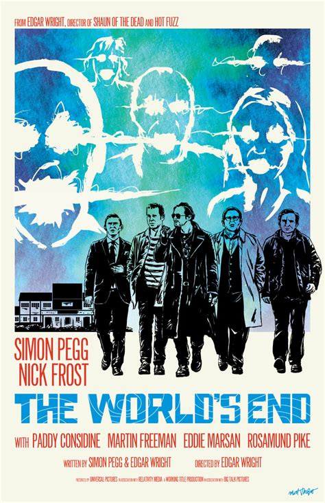 The World's End poster by Matt Talbot | End of the world, Edgar wright ...