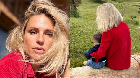 Michelle Hunziker In Montagna Con Il Nipote Cesare E La Famiglia