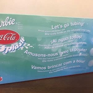 Mattel Coca Cola Splash Barbie In Box Coca Cola Promotions