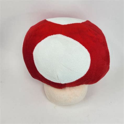 8" NINTENDO SUPER MARIO BROS RED MUSHROOM STUFFED ANIMAL PLUSH TOY - Other