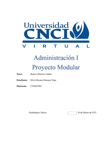 Proyecto Modular Como Segunda Actividad Se Nos Pide La Lectura De Los