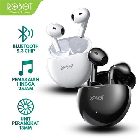 Jual Tws Robot Headset Bluetooth Tws Airbuds T Earphone Waterproof