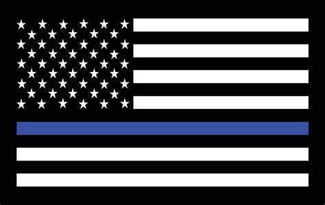 Police Officer Thin Blue Line Flag Design 18877415 Vector Art at Vecteezy