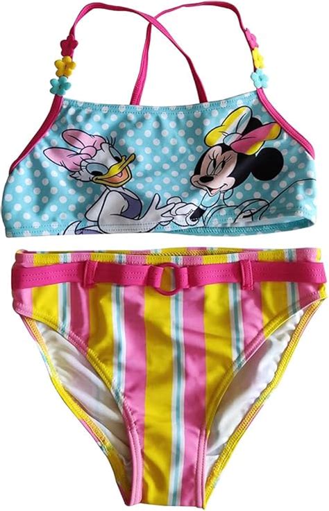 Minnie Minnie Badeanzug für Mädchen und Meer 2 teilig Disney Kinder Bikini für Mädchen von 3