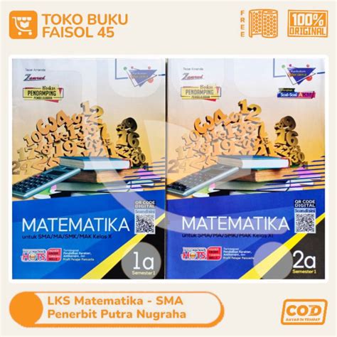 Jual LKS Matematika SMA SMK Kelas 10 11 12 Putra Nugraha Zamrud