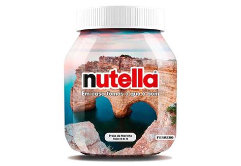 Praia Da Marinha Inspires Limited Edition Nutella Jar Portugal Resident