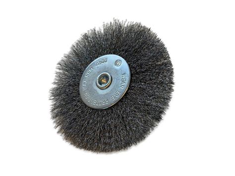 Brosse Rotative Circulaire M Tallique Sur Tige Mm Fil Acier