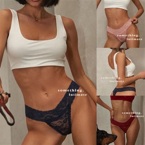 Jual Vs The Lacie Lenora Floral Lace Thong Panty Sexy Gstring Lingerie G String Victoria