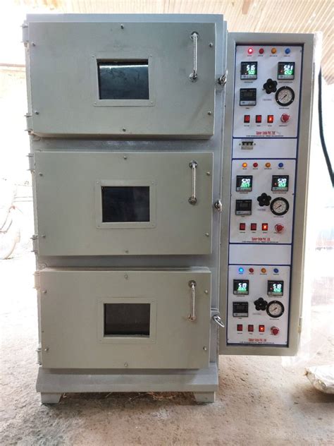 100 200 Deg Celsius 3 Tier Three Layer Vacuum Drying Oven For Lithium