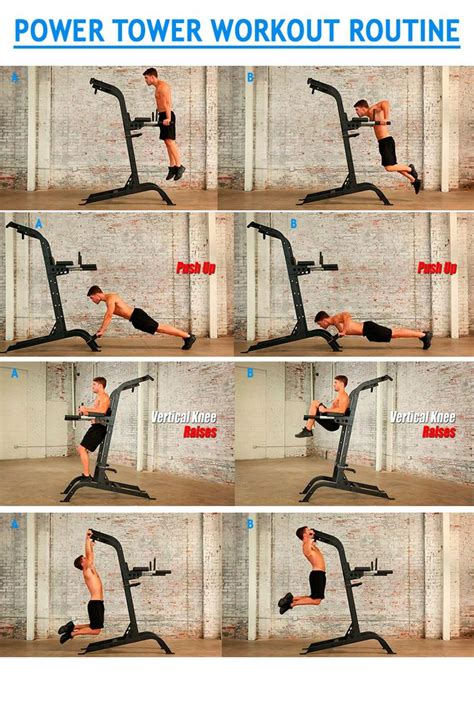 Power Tower Workout Routine Best Exercises Power Tower Workout