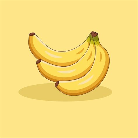 Bando Realista De Ilustra O De Banana Amarela Vetor Premium