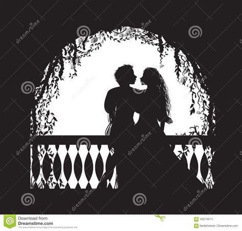 Romeo and Juliet on Balcony: A Romantic Silhouette