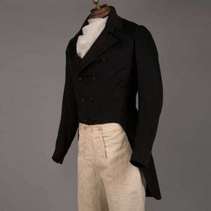 New Black Victorian Regency Mr Darcy Tailcoat 19th Century Historical