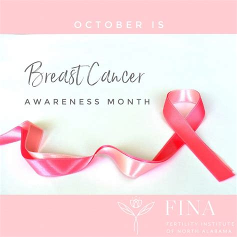 Breast Cancer Awareness Month🎗 Fina Fertility Institute Of North