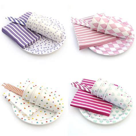 party tableware set by peach blossom | notonthehighstreet.com