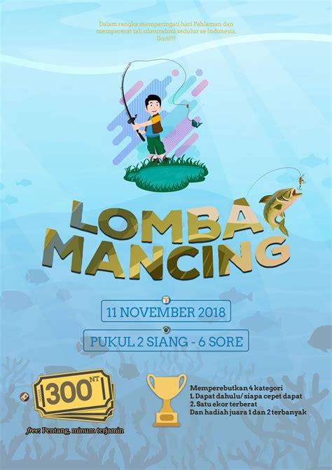 Membuat Flyer Lomba Memancing