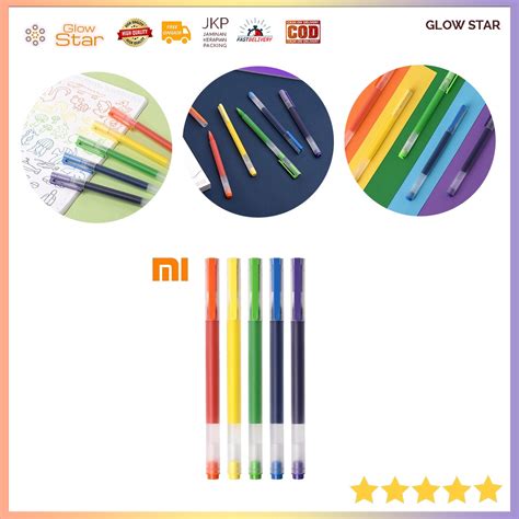 Jual Pcs Xiaomi Mi Jumbo Gel Ink Pen Pena Cair Pulpen Mm Warna