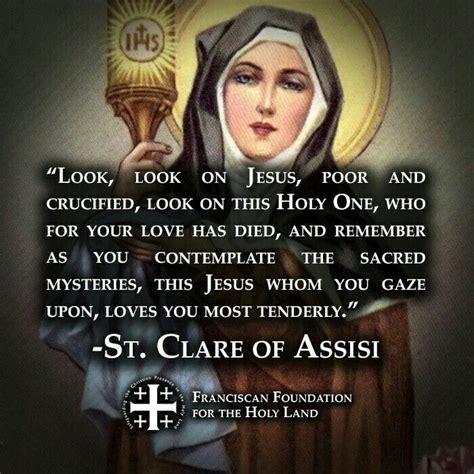 Pin On Saint Clare Of Assisi