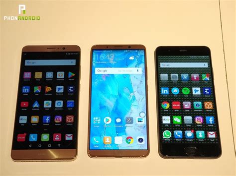 Mate 10 Pro Vs Mate 9 Vs P10 La Bataille Des Smartphones Haut De Gamme Huawei