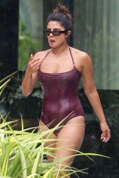 PRIYANKA CHOPRA In Swimsuit On Vacation In Miami 07 03 2019 HawtCelebs