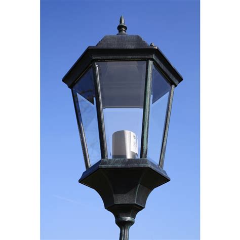 Vidaxl Lampadaire De Jardin Bras Cm Vert Fonc Noir Aluminium