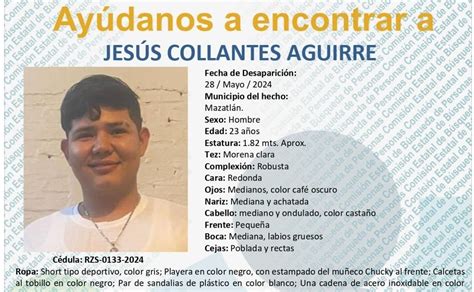 Buscan A Jes S Joven De A Os Desaparecido En Mazatl N