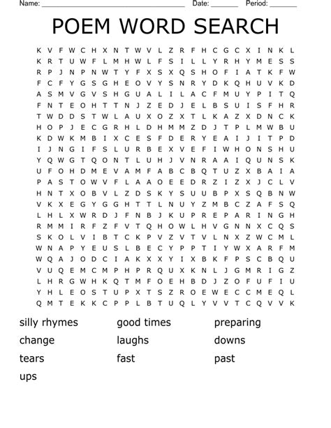 POEM WORD SEARCH WordMint