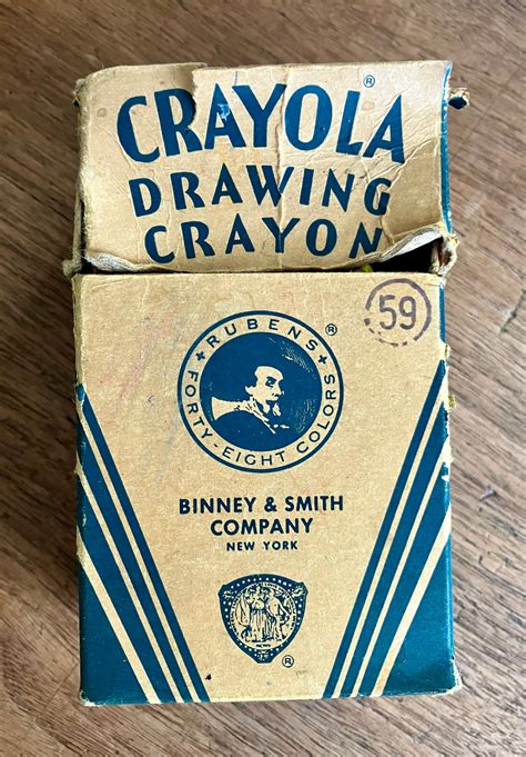 Crayola Drawing Crayon Binney Smith Rubens Original Box Of Crayons