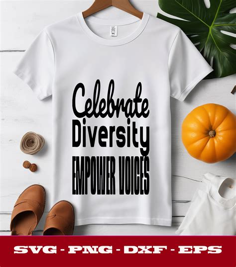 Celebrate Diversity Empower Voices Svg Cut File By Brilliant Digital