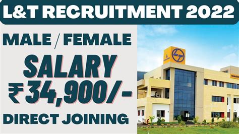 Larsen And Toubro Job Vacancy 2022 L T Recruitment 2022 Job