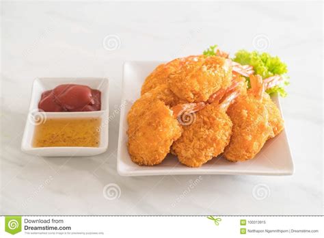 Deep fried shrimp stock image. Image of meal, delicious - 100313915