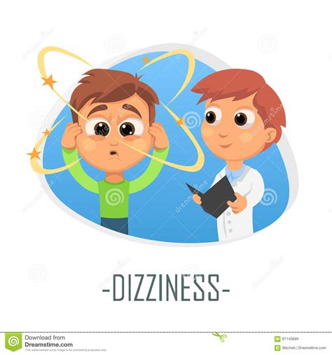 Dizziness Medical Concept Vector Illustration Stock Vector